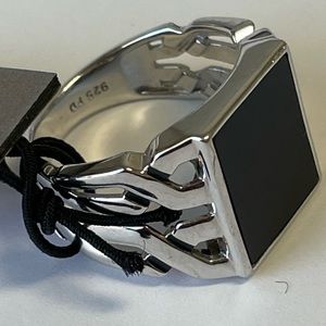 29. SPECIAL 925 STERLİNG SİLVER ONYX BLACK STONE